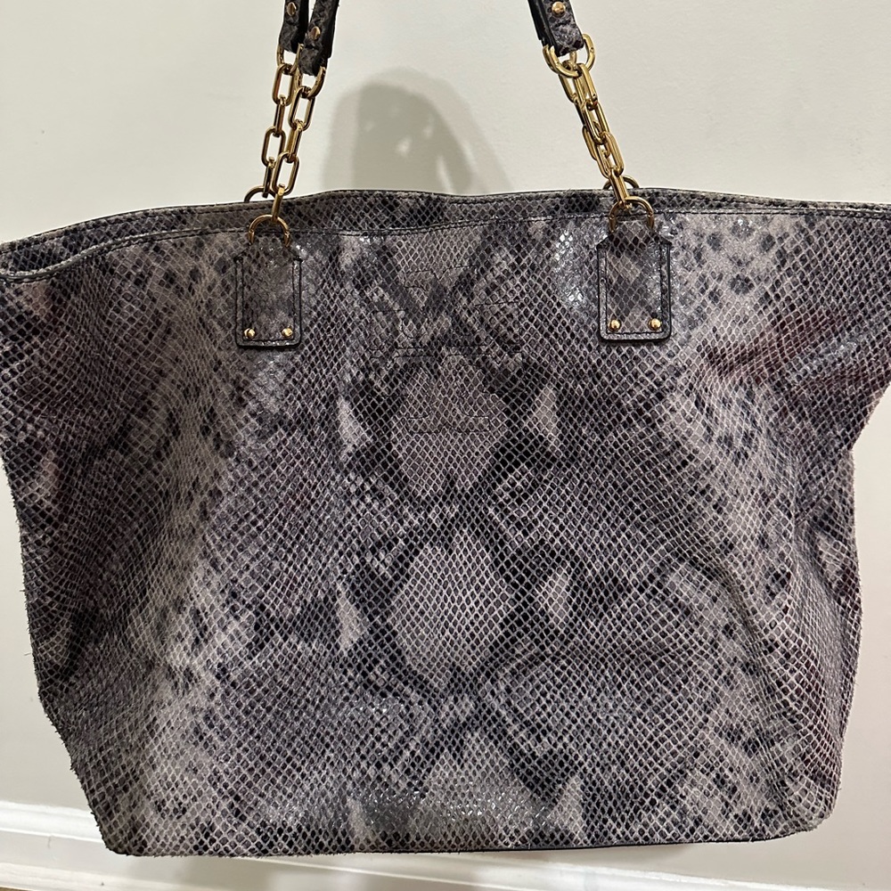 Tory Burch snakeskin tote